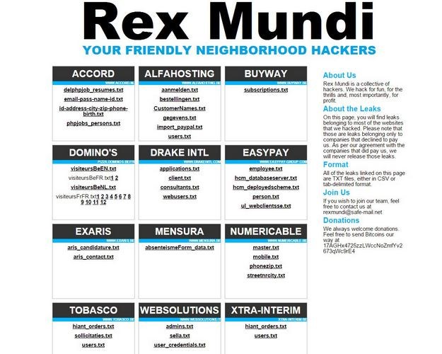 Rex Mundi - All Time Low